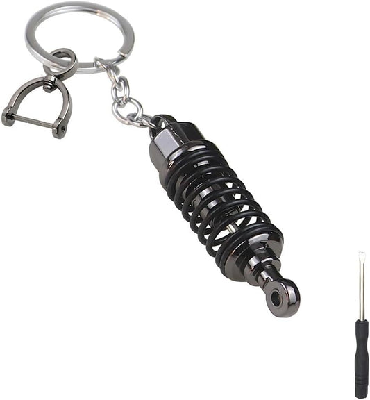 Premium Coilover Suspension Keychain for Car Enthusiasts