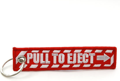 Pull to Eject Aviation Keychain