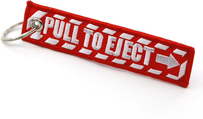 Pull to Eject Aviation Keychain