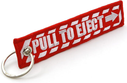 Pull to Eject Aviation Keychain