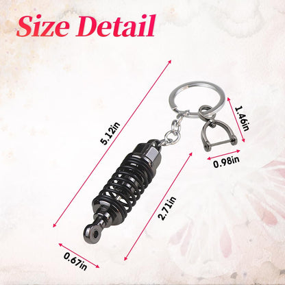 Premium Coilover Suspension Keychain for Car Enthusiasts