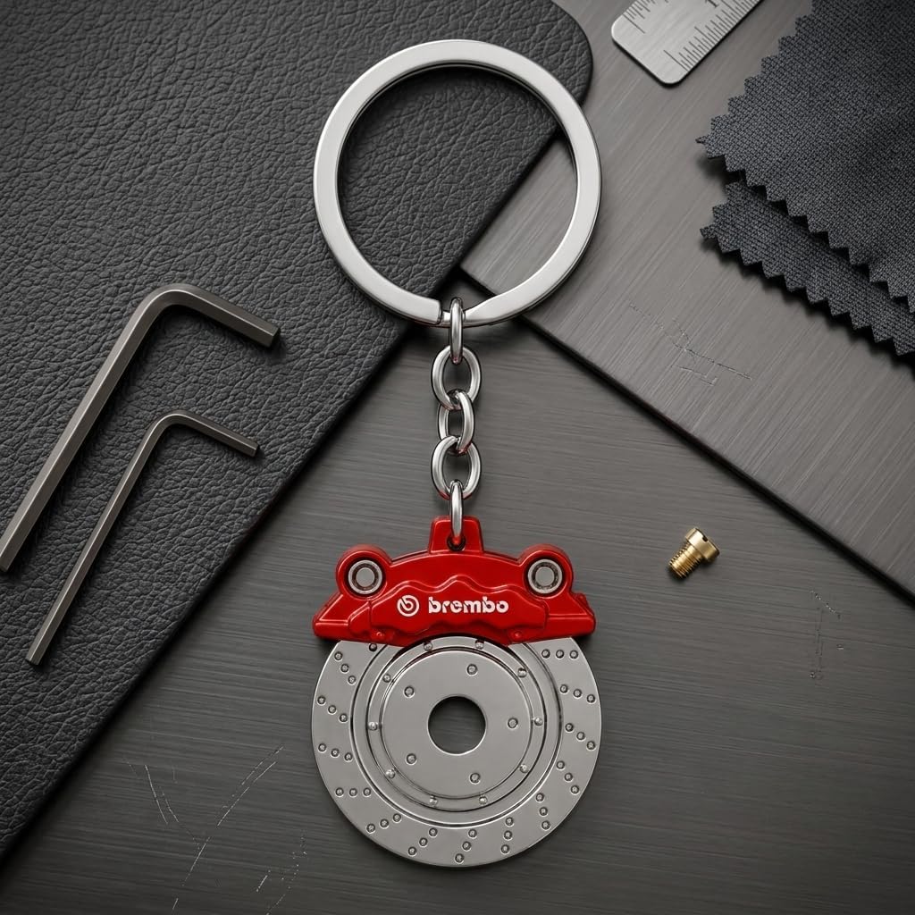 High-Performance Brake Disc Keychain