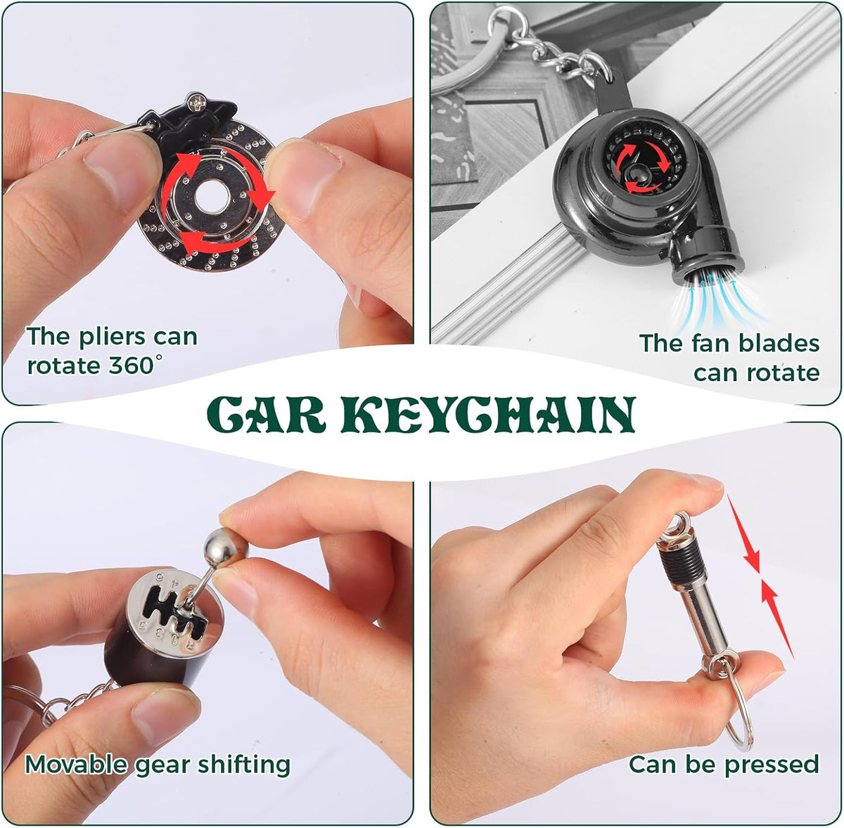 Automotive Passion Keychain Set