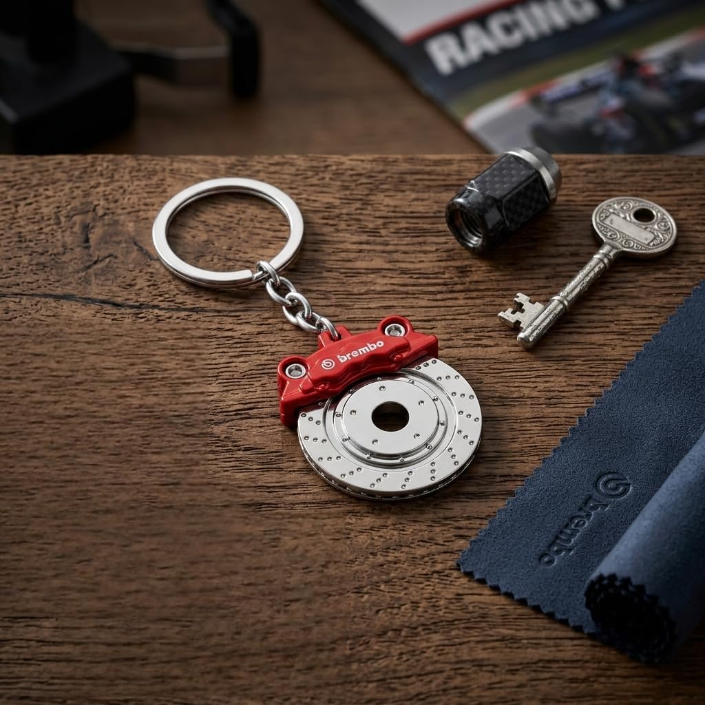 High-Performance Brake Disc Keychain