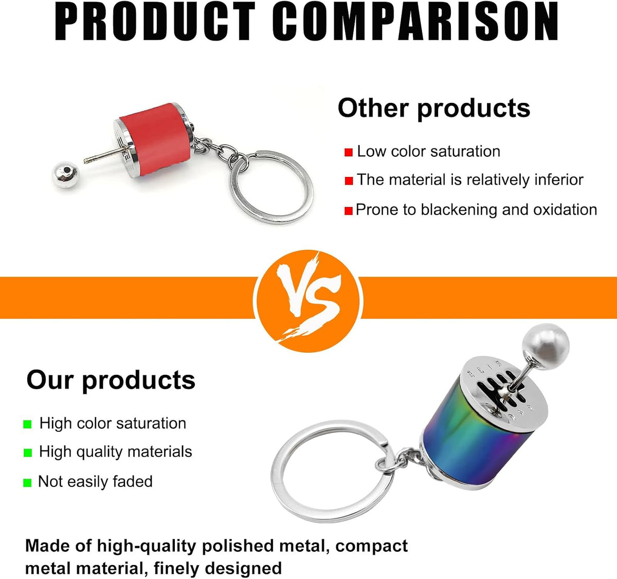 Automotive Gear Shift Keychain